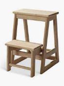 RRP £100 Boxed John Lewis Bamboo Step Stool