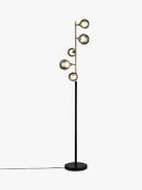 RRP £210 Boxed John Lewis Huxley Floor Lamp In Brushed Brass Finish