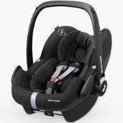 RRP £140 Unboxed Maxi Cosi Cabriofix Baby Car Seat In Essential Black And Titanium Blue