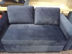 RRP £370 Aiden Left Hand Facing Corner Storage Sofa Bed Regal Blue