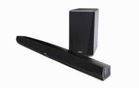 RRP £600 Boxed Complete Lot Denon Dht-S516 Soundbar With Wireless Subwoofer In Black