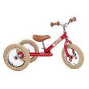 RRP £130 Boxed Trybike Vintage Edition Dutch Design 2 In 1 Red Trike