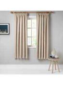 RRP £120 Bagged John Lewis Croft Collection Skye Ochre Lined Curtains With Pencil Pleat Heading