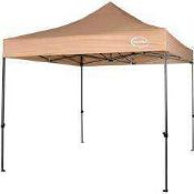 RRP £180 Boxed Dakota Fields Lawler 3M X 3M Metal Pop Up Gazebo In Colour Beige