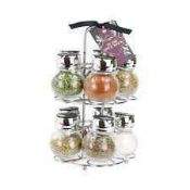 Combined RRP £180 Lot To Contain Six La China 10 Jar Spice Rack With Herbs And Spices
