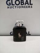 RRP £60 Unboxed Ex Display Tester Bottle Of Ralph Lauren Black 125 Ml