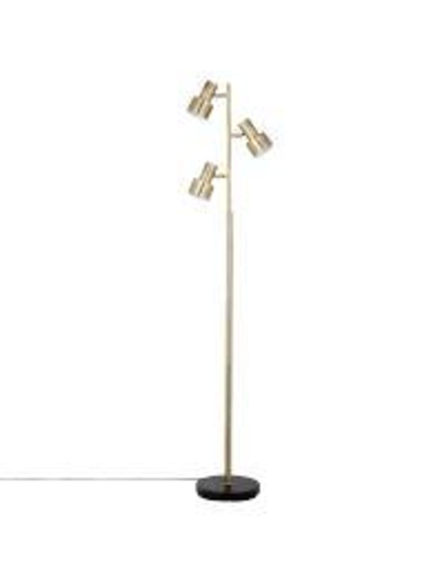 RRP £115 Boxed John Lewis Shelby Floor Lamp In Brass