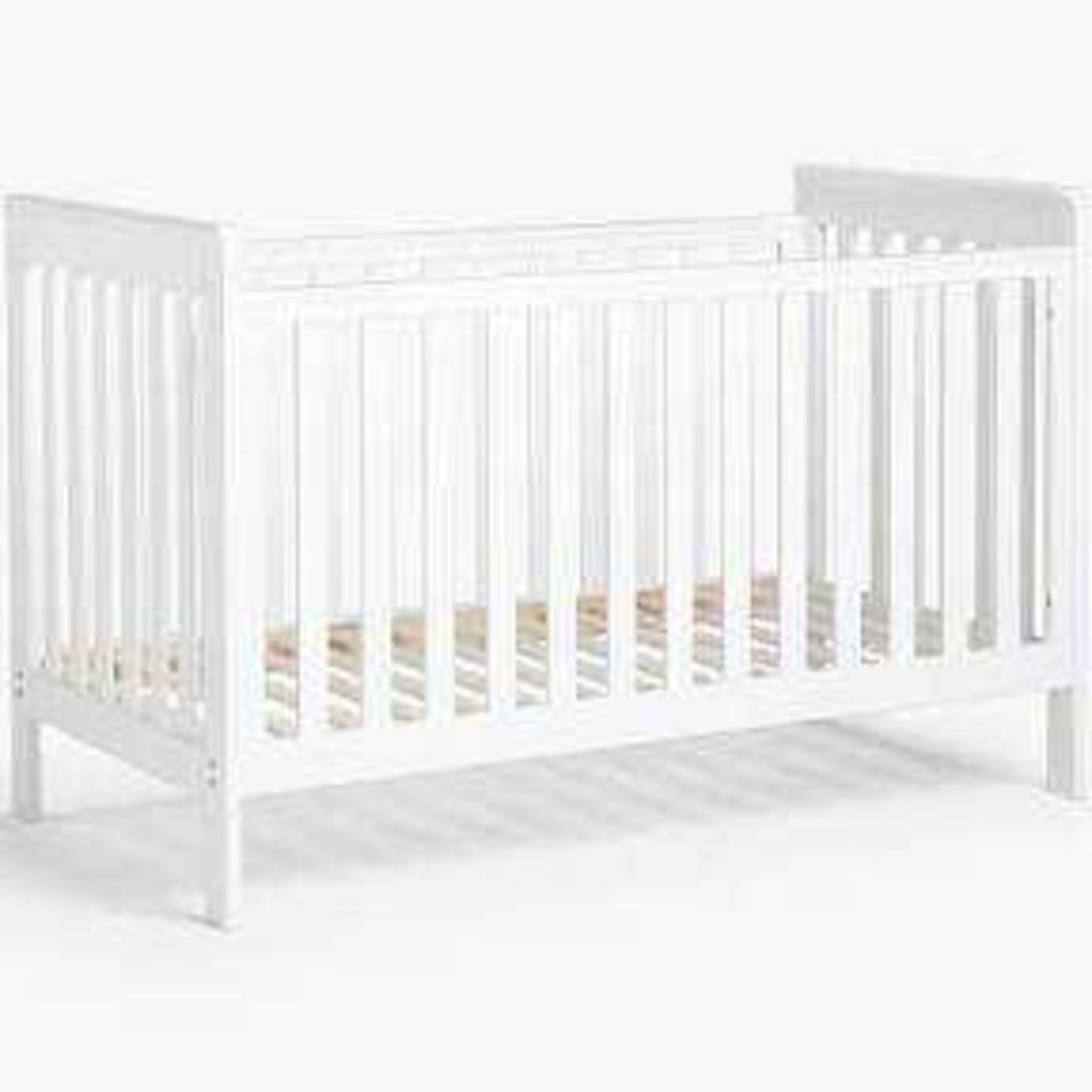 RRP £350 Boxed John Lewis Part 1 And 2 Charlotte Cot Bed In Oak