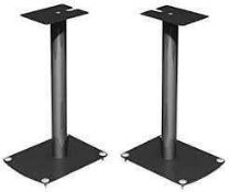 RRP £120 Boxed Pixel T80 Black Speaker Stand In Black