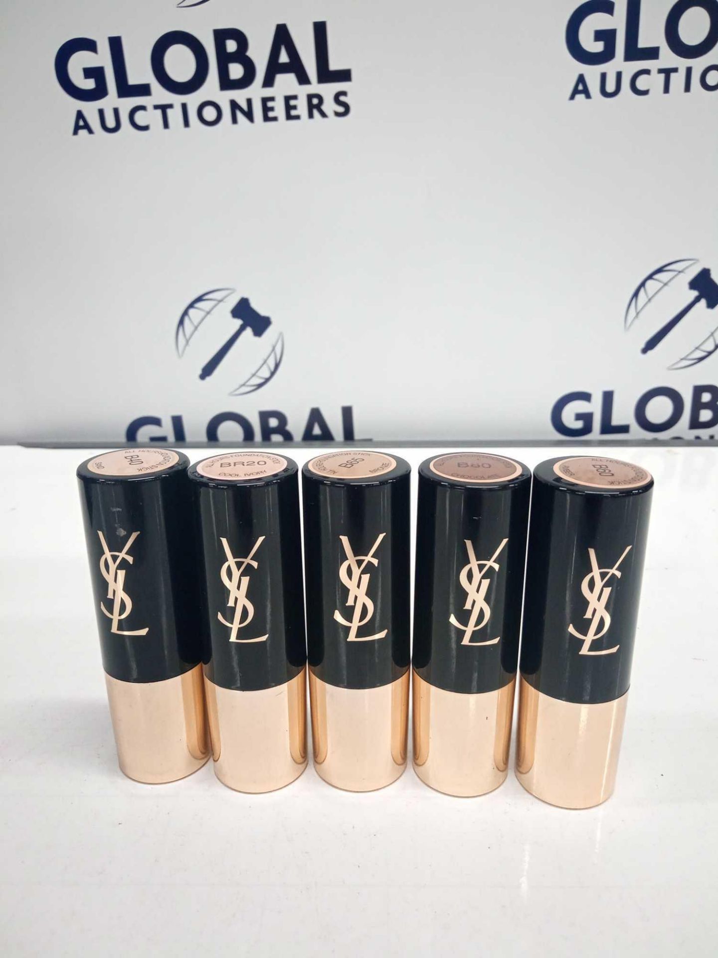 RRP £150 Gift Bag To Contain 5 Testers Of Ysl Fond De Taint Stick Foundation 9G Each In Assorted Sha