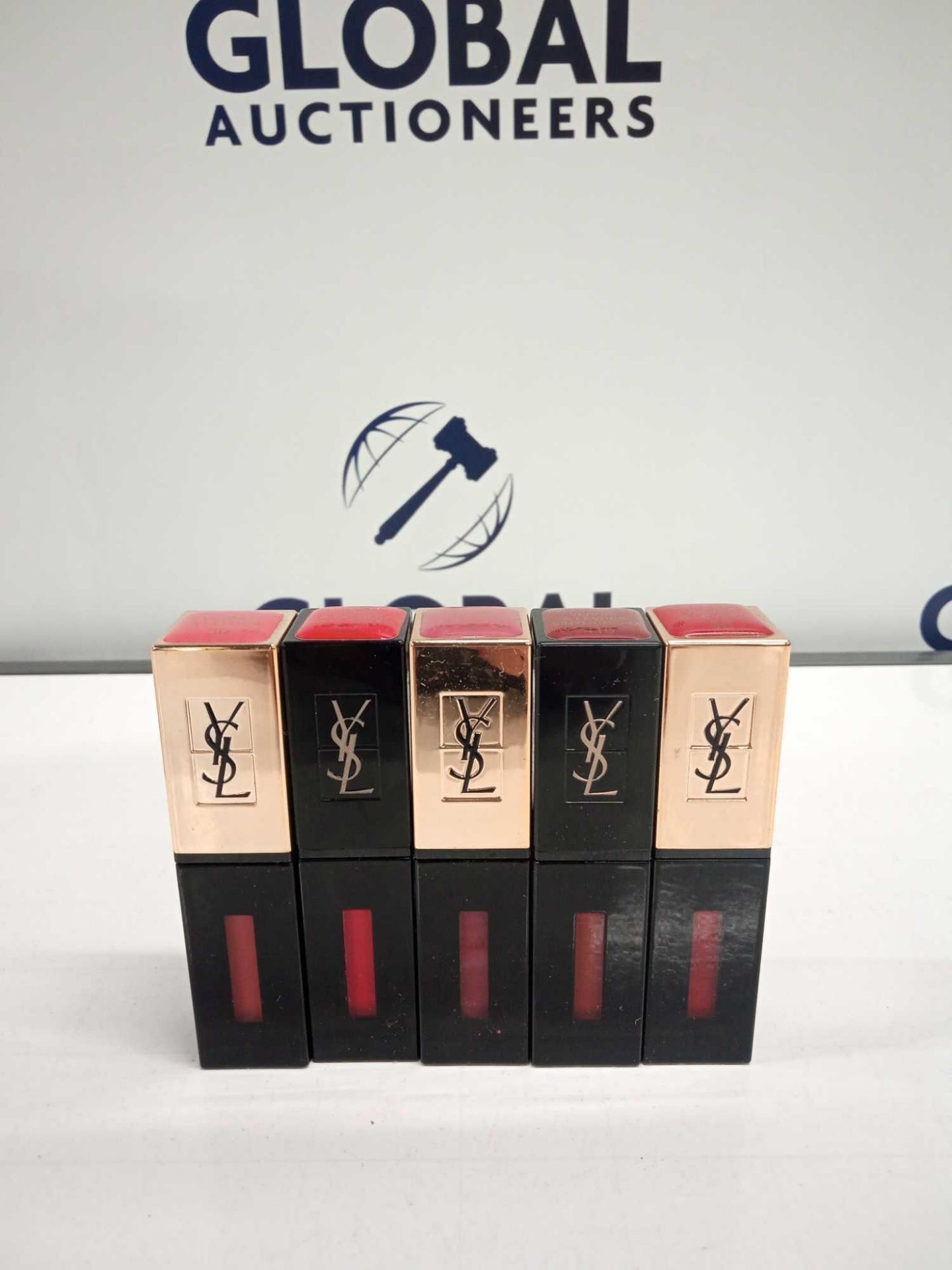 RRP £125 Gift Bag To Contain 5 Testers Of Ysl Vernis Water Stain Lipstick In Assorted Shades Ex-Disp
