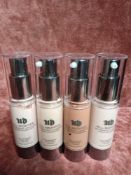 RRP £100 Gift Bag To Contain 4 Brand New Tester Of Urban Decay Naked All Nighter Waterproof Long Wea