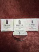 RRP £90 Gift Bag To Contain 3 Boxed Brand New Tester Of Clinique Almost Powder Makeup In Assorted Sh