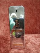 RRP £70 Unboxed 100Ml Tester Bottle Of Paco Rabanne 1 Million Lucky Eau De Toilette Spray Ex-Display