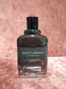 RRP £85 Unboxed 100Ml Tester Bottle Of Givenchy Gentleman Eau De Parfum Boisee Ex-Display