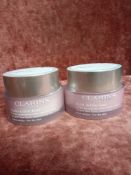 RRP £100 Gift Bag To Contain 2 Brand New Sealed Unused Testers Of Clarins Multi-Active Jour Targets