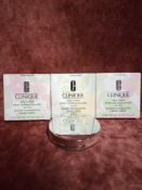 RRP £75 Gift Bag To Contain 3 Boxed Brand New Tester Of Clinique Stay Matte Sheer Pressed Powder In