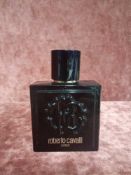 RRP £65 Unboxed 100Ml Tester Bottle Of Roberto Cavalli Uomo Eau De Toilette Ex-Display