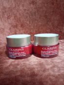 RRP £150 Gift Bag To Contain 2 Brand New Sealed Unused Testers Of Clarins Multi-Intensive All Skin T