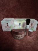 RRP £75 Gift Bag To Contain 3 Boxed Brand New Tester Of Clinique Blended Face Powder And Brush In As