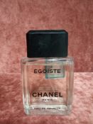 RRP £80 Unboxed 100Ml Tester Bottle Of Chanel Egoiste Eau De Toilette Ex-Display