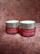 RRP £150 Gift Bag To Contain 2 Brand New Sealed Unused Testers Of Clarins Multi-Intensive For Very D