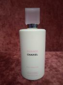 RRP £50 Unboxed 200Ml Tester Bottle Of Chanel Chance Eau Fraiche Lait Fondant Pour Le Corps Body Moi