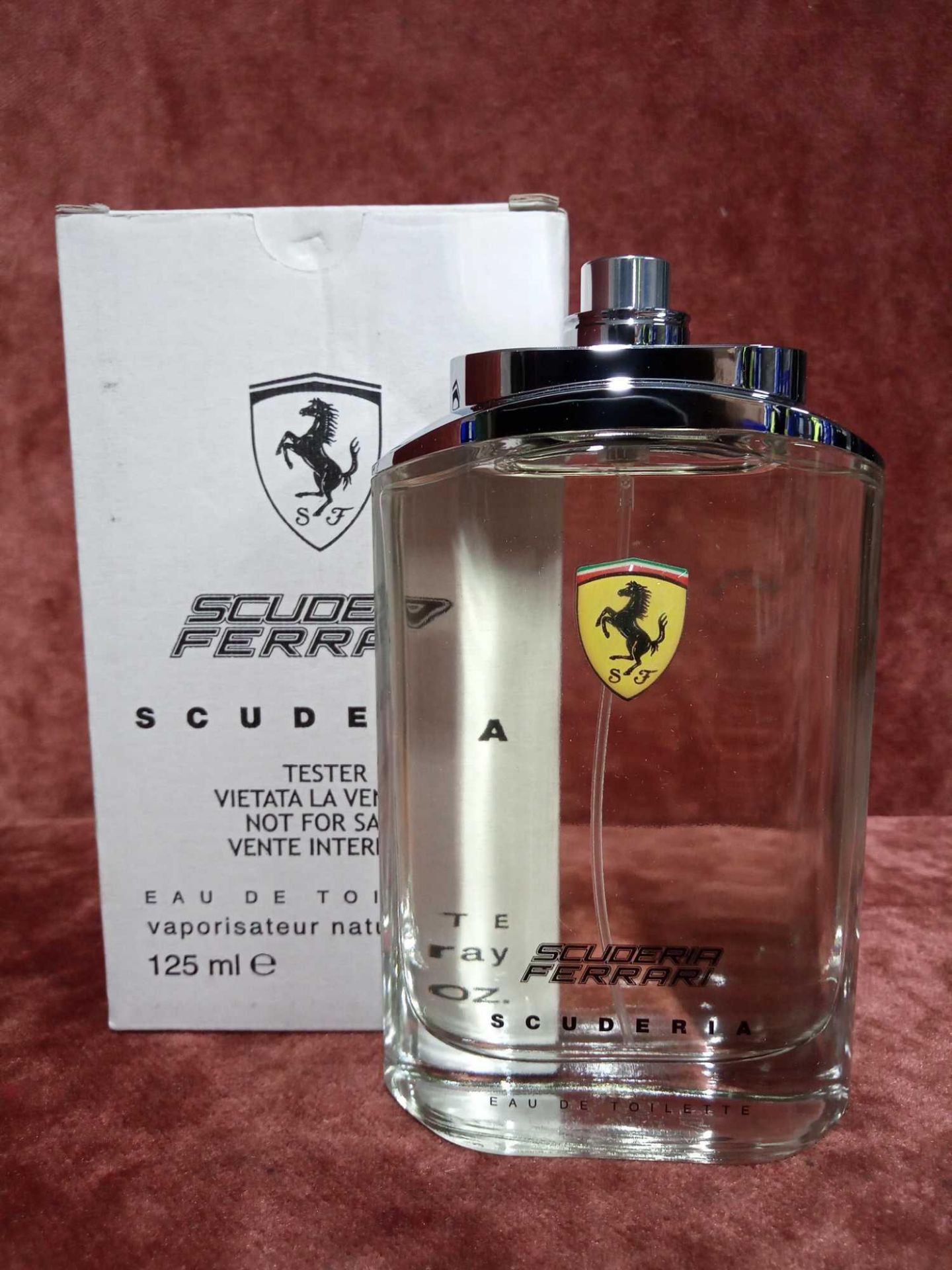 RRP £40 Boxed 125Ml Tester Bottle Of Scuderia Ferrari For Men Eau De Toilette Spray