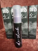 RRP £100 Gift Bag To Contain 4 Boxed Brand New Unused Testers Of Urban Decay De Slick Make Up Settin