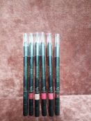 RRP £120 Lot To Contain 6 Tester Of Chanel Le Crayon Levres Precision Lip Definer In Assorted Shades