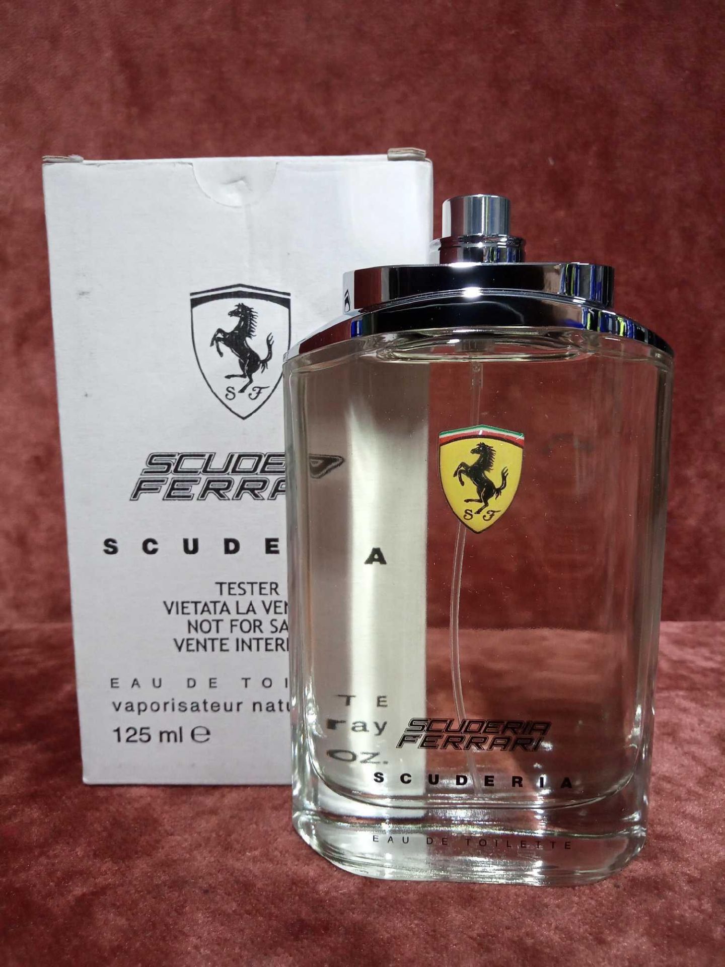 RRP £40 Boxed 125Ml Tester Bottle Of Scuderia Ferrari For Men Eau De Toilette Spray