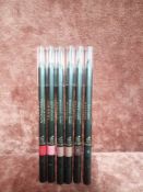 RRP £120 Lot To Contain 6 Tester Of Chanel Le Crayon Levres Precision Lip Definer In Assorted Shades