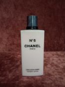 RRP £50 Unboxed 200 Ml Tester Bottle Of Chanel No 5 The Body Lotion Ex-Display