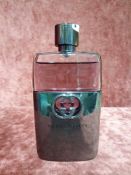 RRP £70 Unboxed 90 Ml Tester Bottle Of Gucci Gucci Guilty Pour Homme Eau De Toilette Spray Ex-Displa