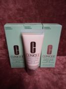 RRP £90 Gift Bag To Contain 3 Boxed Brand New Tester Of Clinique Moisture Surge Cc Cream 40Ml Each