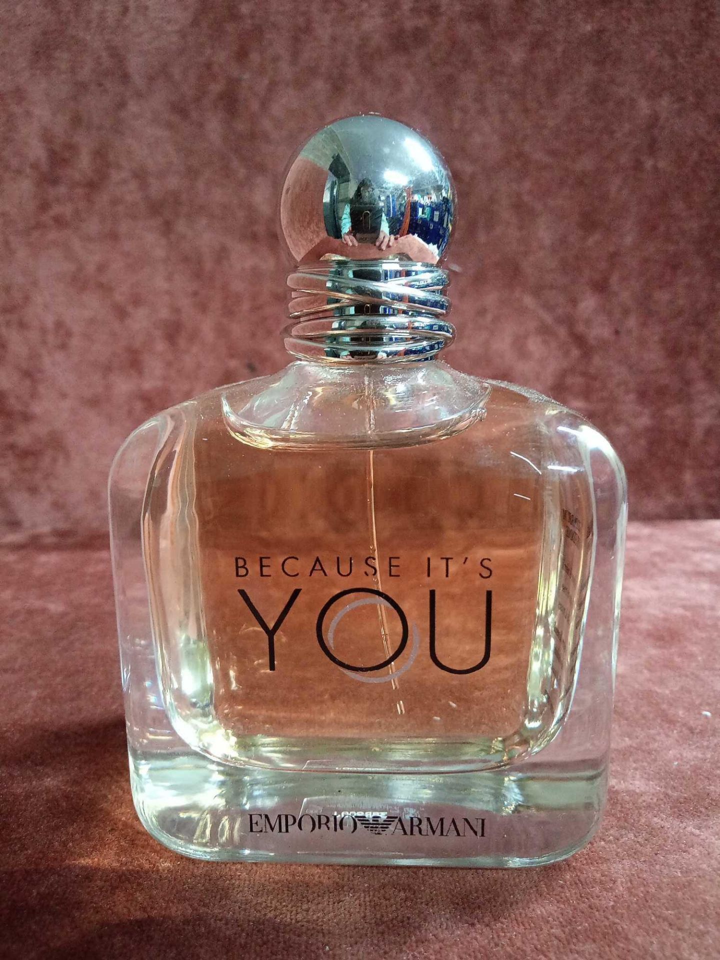 RRP £90 Unboxed 100 Ml Tester Bottle Of Emporio Armani Because It'S You Eau De Parfum Spray Ex-Displ