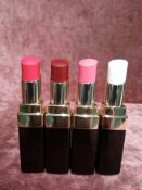 RRP £120 Gift Bag To Contain 4 Brand New Unused Testers Of Chanel Rouge Coco Lipstick In Assorted Sh