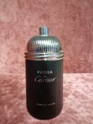 RRP £100 Unboxed 100 Ml Tester Bottle Of Cartier Pasha Edition Noire Eau De Toilette Spray Ex-Displa