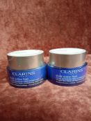 RRP £100 Gift Bag To Contain 2 Brand New Sealed Unused Testers Of Clarins Multi-Active Nuit Targets
