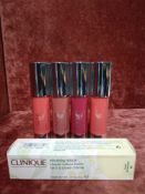 RRP £100 Gift Bag To Contain 4 Boxed Brand New Tester Of Clinique Chubby Stick In Assorted Shades