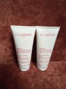 RRP £100 Gift Bag To Contain 2 Brand New Tester Of Clarins Extra Firming Mask 200 Ml Each
