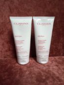 RRP £60 Gift Bag To Contain 2 Brand New Sealed Unused Clarins Rebalancing Clay Mask With Alpine Will