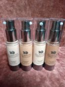 RRP £100 Gift Bag To Contain 4 Brand New Tester Of Urban Decay Naked All Nighter Waterproof Long Wea