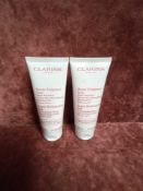 RRP £120 Gift Bag To Contain 2 Brand New Tester Of Clarins Haute Exigence Jour Illuminating Lifting