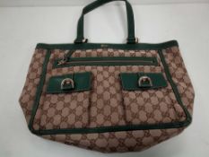 RRP £1350 Gucci Abbey Pockets Tote Beige/Dark Shoulder Bag (Aao5014) Grade A (Appraisals Available