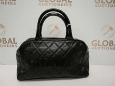 RRP £2350 Chanel Small Sports Line Boston Black Handbag (Aao7705) Grade A (Appraisals Available On
