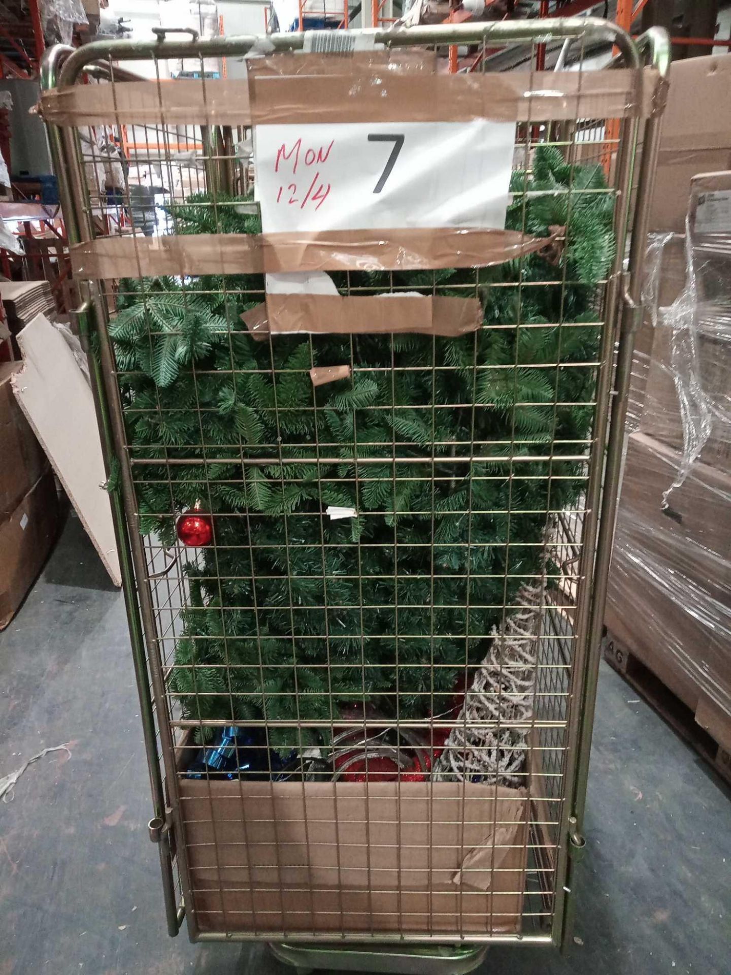 Combined RRP £300 Cage To Contain Christmas Tree And Christmas Decorations
