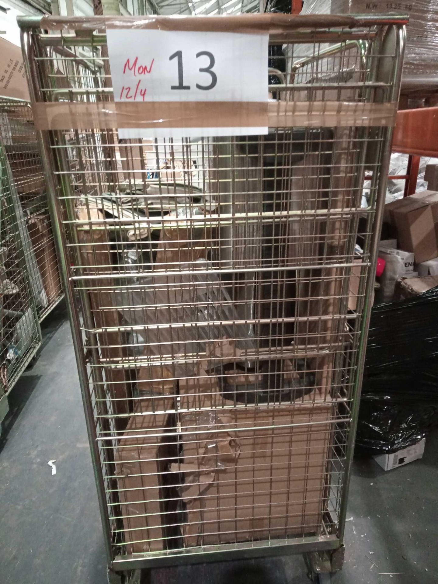 Combined RRP £400 Cage To Contain Garden Accessories, Candles, Clothes Storage Bags, Bins, Hats - Image 2 of 2