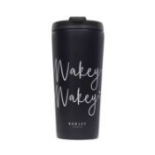 RRP £200 Lot To Contain 7 Boxed Brand New Radley - Black Stainless Steel Wake Up Call & On-The-Go Co