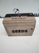 RRP £140 Lot To Contain 9 The Garden Shed Seed Storage Box Includes Seeds And Plant Makers